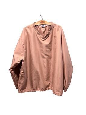 Vintage HPI Direct tan Windbreaker Pullover 90s Polyester